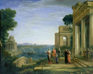 Aeneas a Dido v Kartágu, 1675